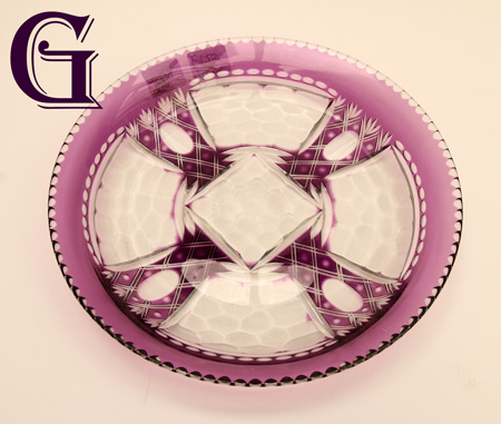 amethyst glass plate