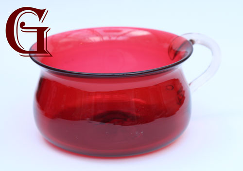 cranberry glass potty