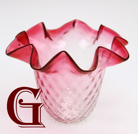 cranberry glass mini shade