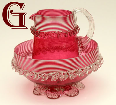 cranberry glass preserve dish