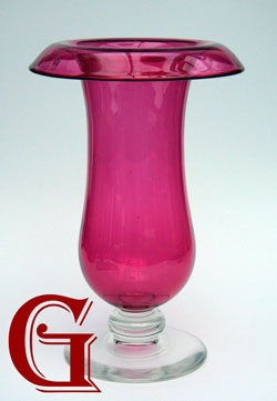 CRANBERRY GLASS VASE