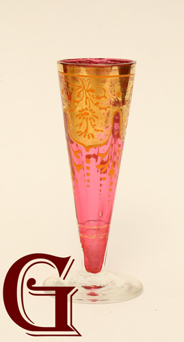 CRANBERRY GLASS MINIATURE posy VASE